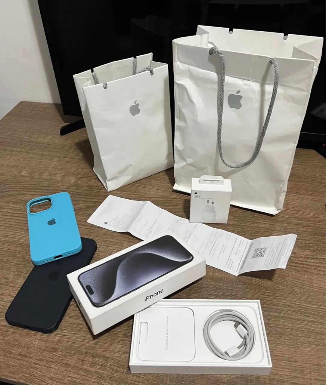 Iphone 15 Pro Max 256GB Azul Escuro - NF e Chip físico