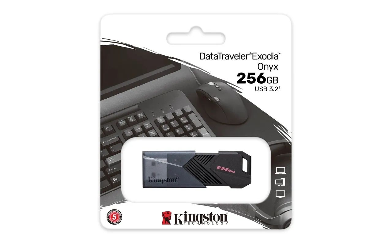 Pen Drive Kingston 256Gb DataTraveler Exodia Onyx 256GB USB 3.2