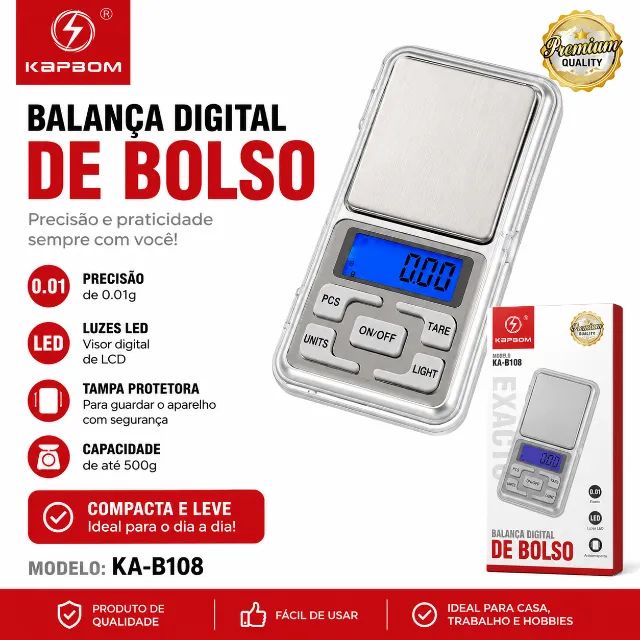Balança Digital de Bolso 
