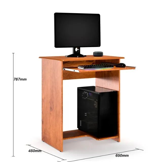 Mesa de Computador Pratica Amadeirada PROMOÇÃO - Foto 2