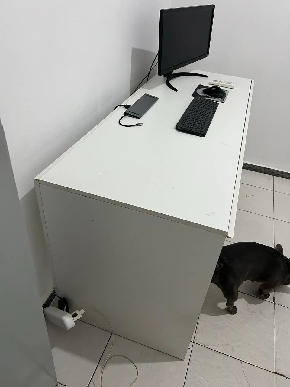 Escrivaninha mesa branca - Foto 2