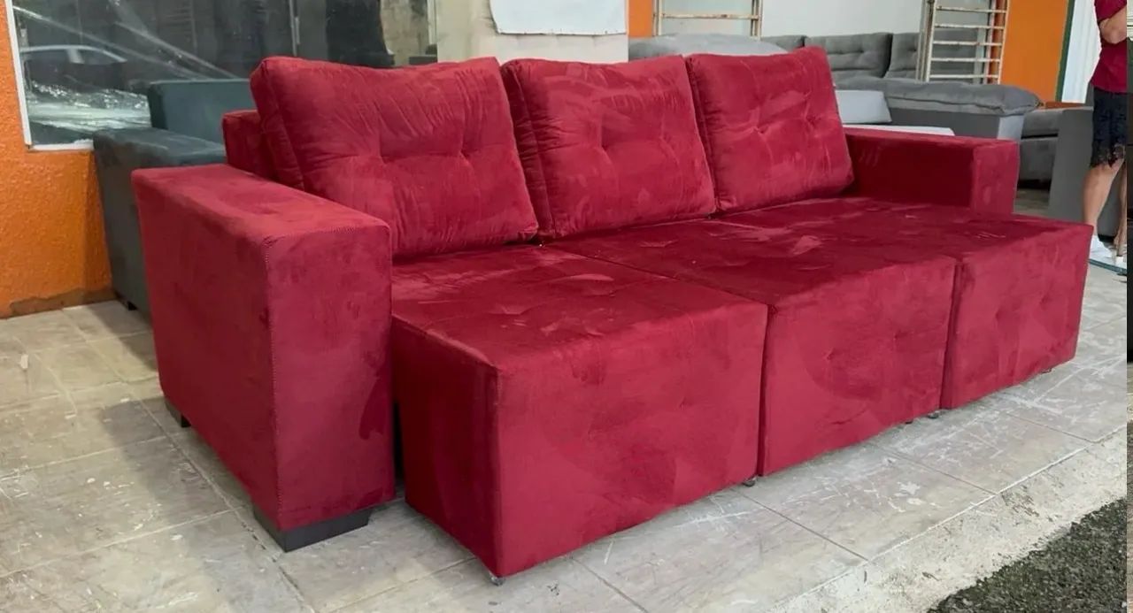 Oferta! Sofá retrátil modelo 3 Lugares  - Foto 5