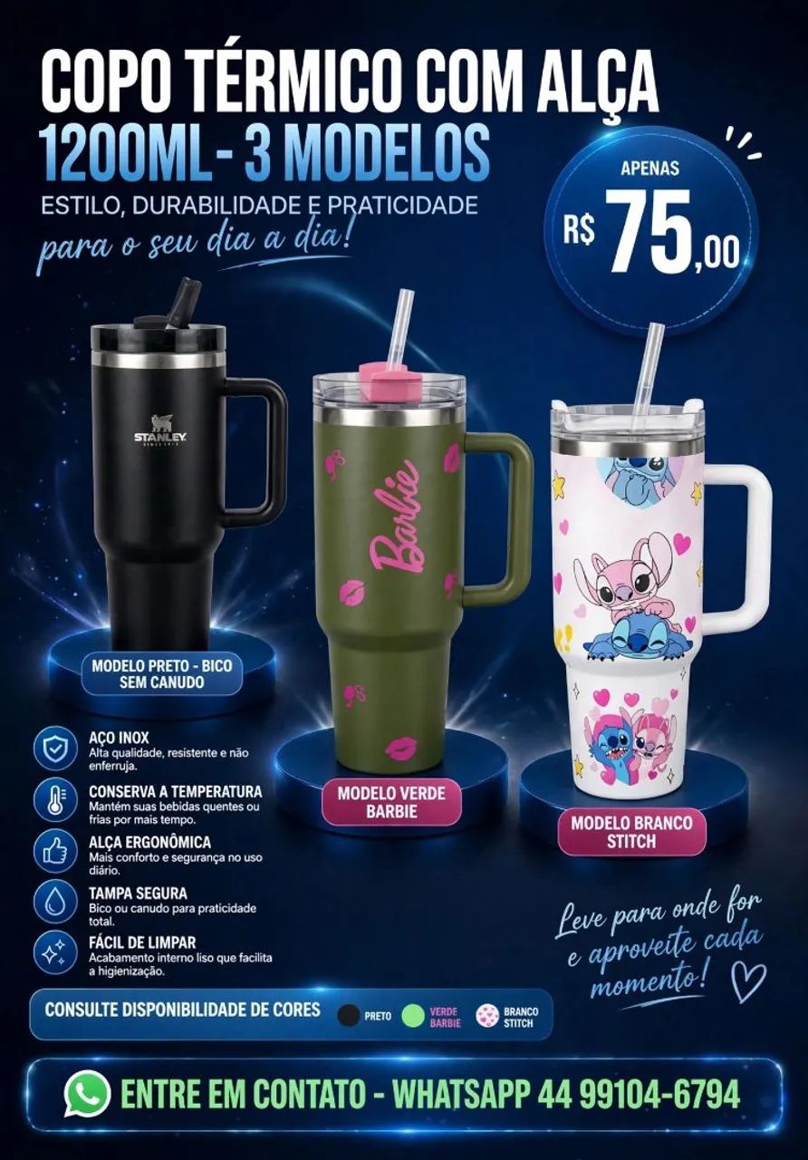 Garrafa infantil feminino e masculino  - Foto 3