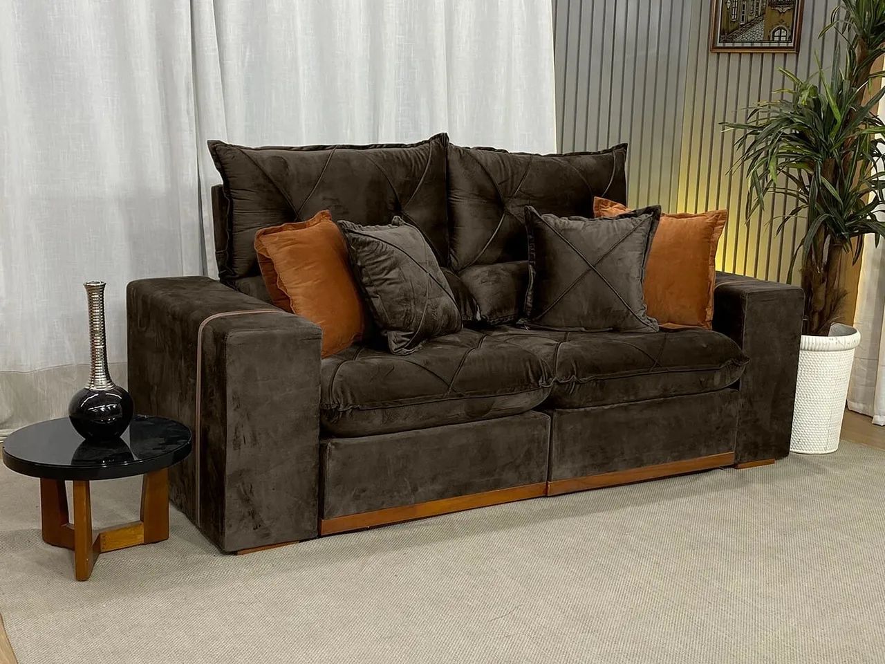 Sofa Retratil Reclinável Versa   2,00 mts - Foto 2