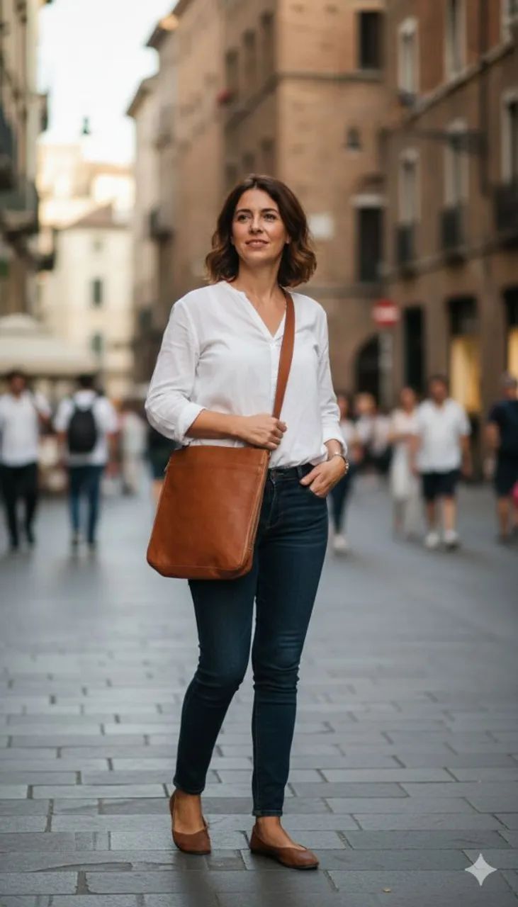Bolsa transversal 100% couro