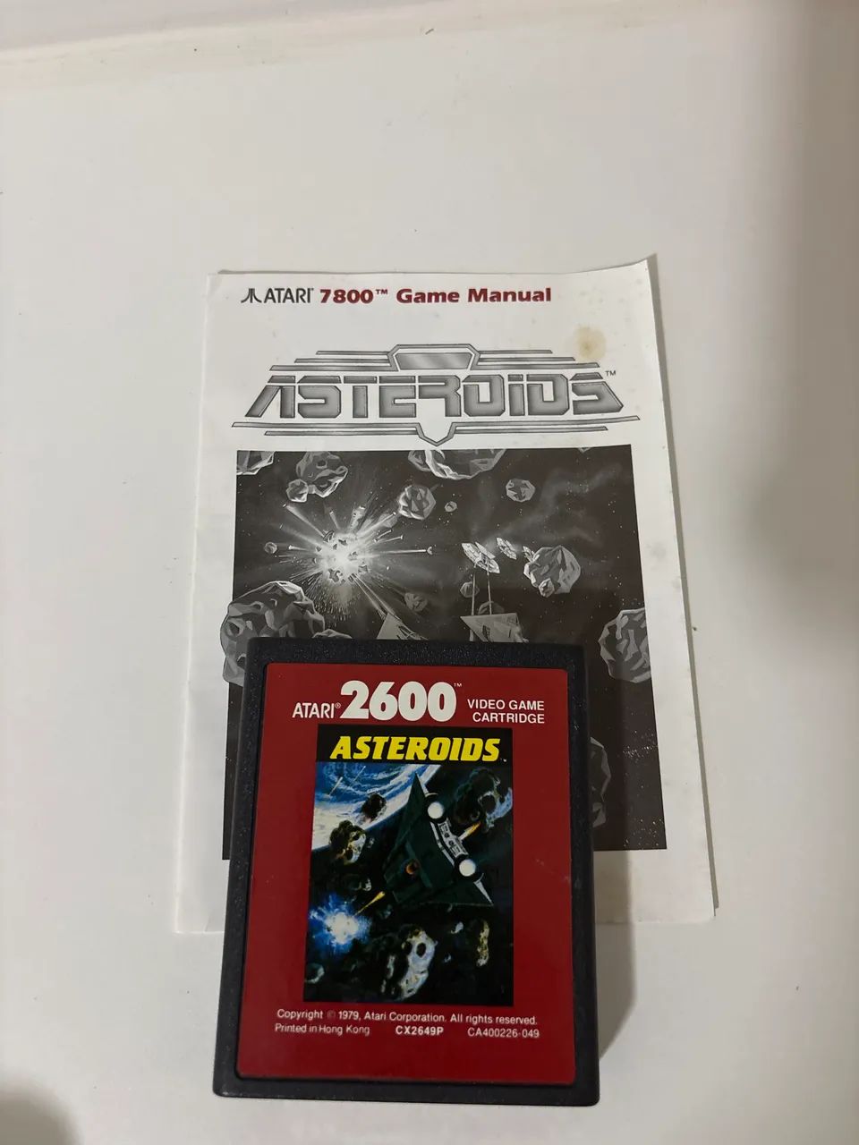 Jogo Atari Asteroids red label 