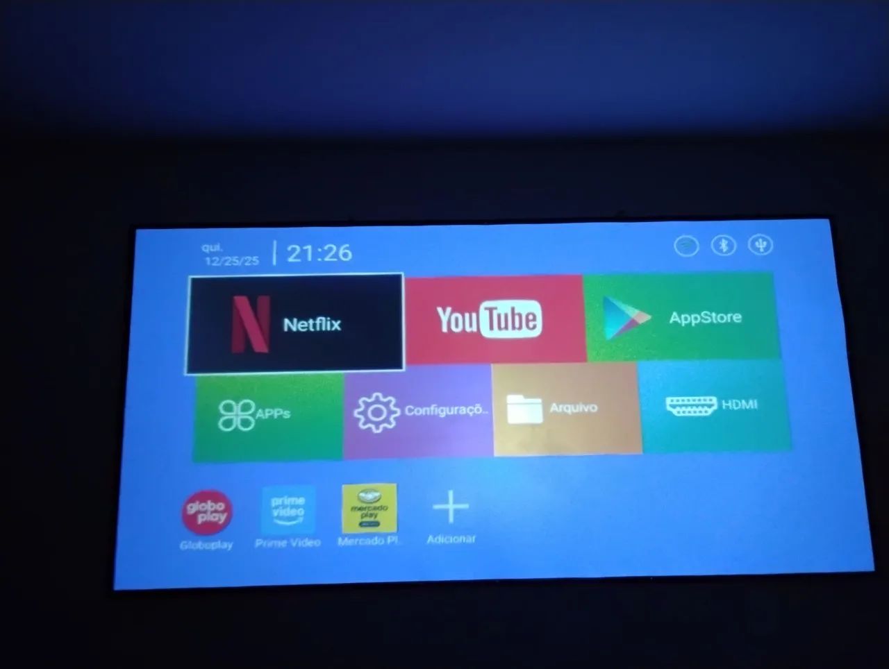 Tela de Projeção 2m x 1m de 84 polegadas  - Foto 2