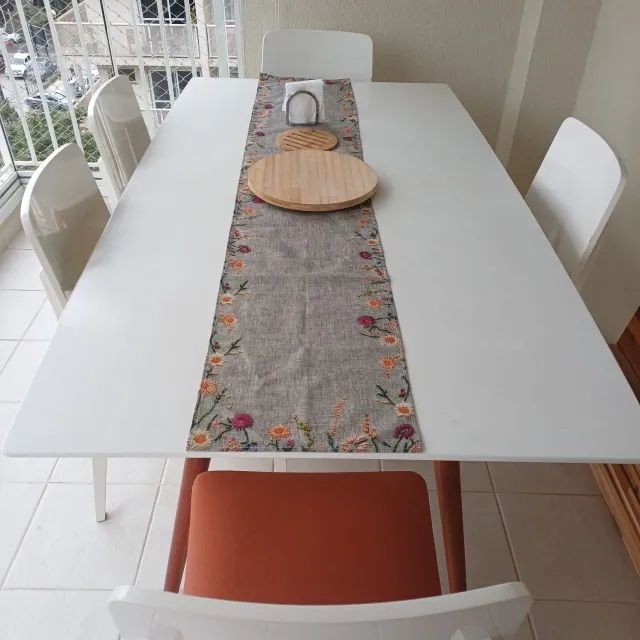 Mesa de 6 lugares, retangular com 6 cadeiras - Foto 4