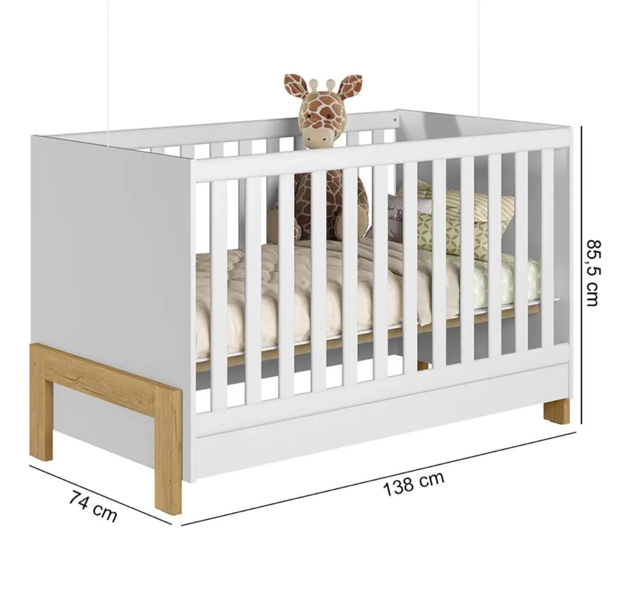 Berço mini cama 2 em 1