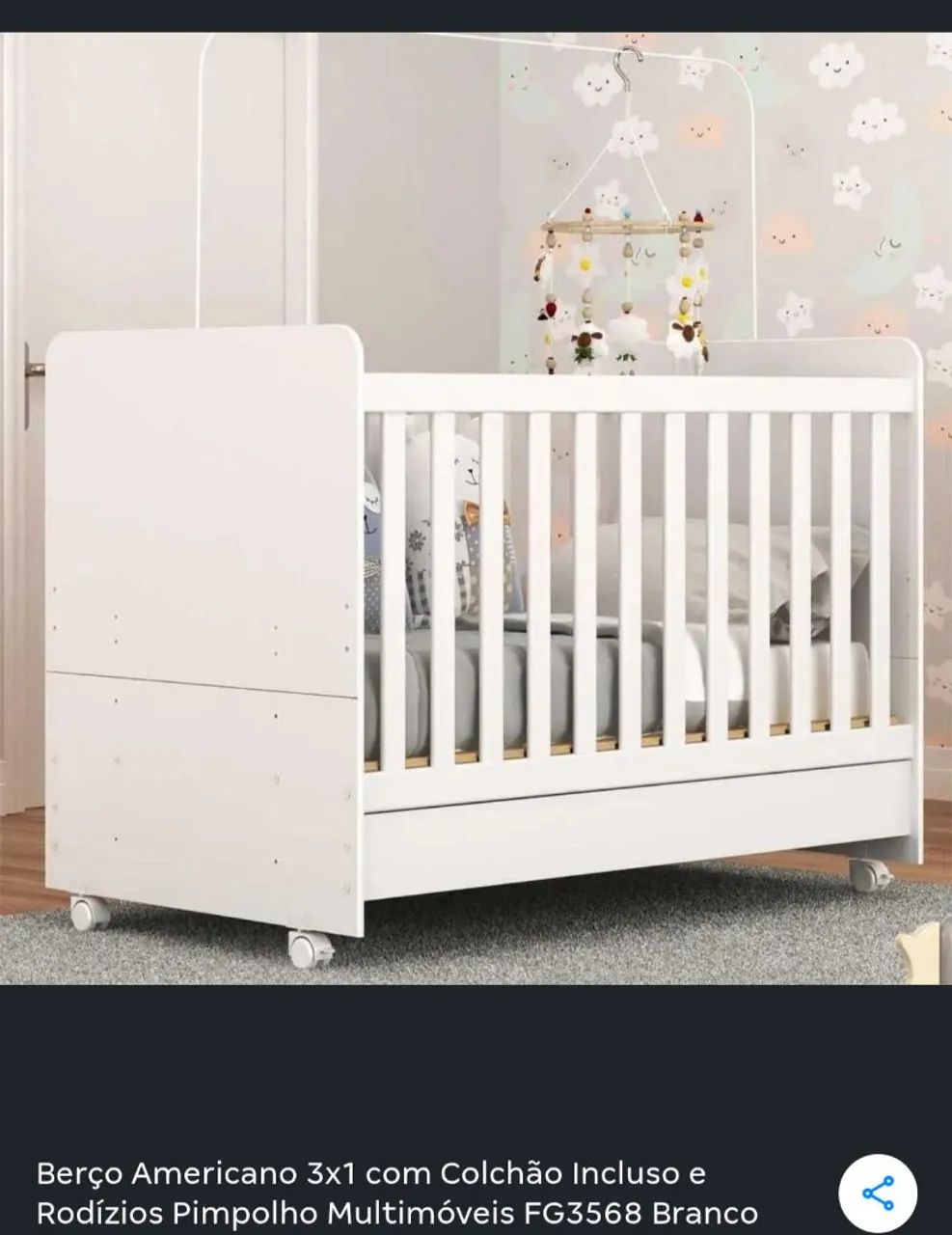 Berço Americano infantil  - Foto 3