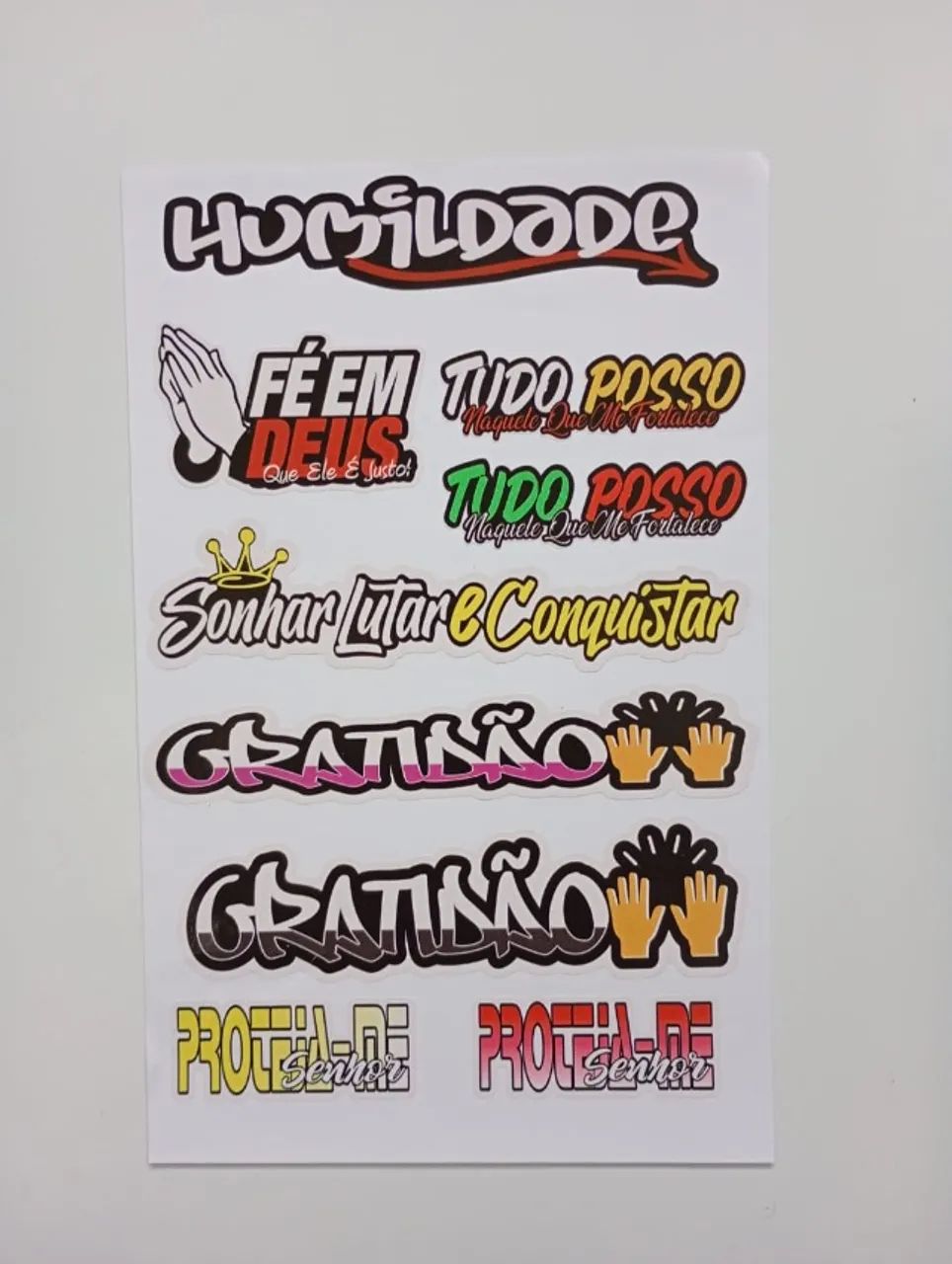 Cartelas adesivas