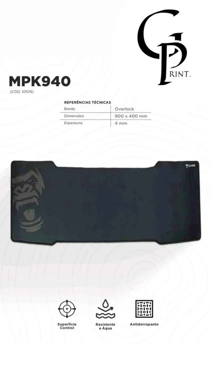 MOUSE PAD GAMER - CLANM - Foto 2