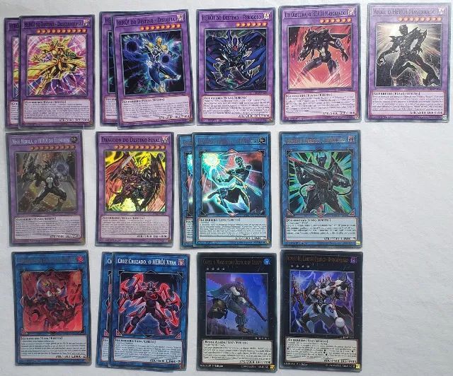 Deck/set Yugioh Original Hero (conjunto de 3 decks, elemento, viso e  destino) - Hobbies e colees - Candeias, Vitria da Conquista 1495466729 |  OLX