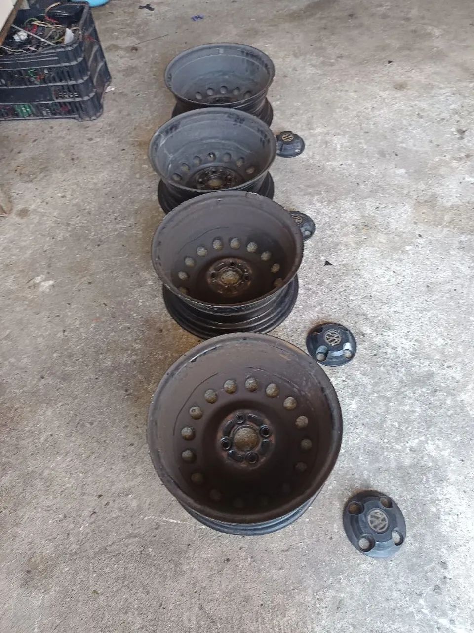 Jogo de rodas 15" 4x100 vw - Foto 5