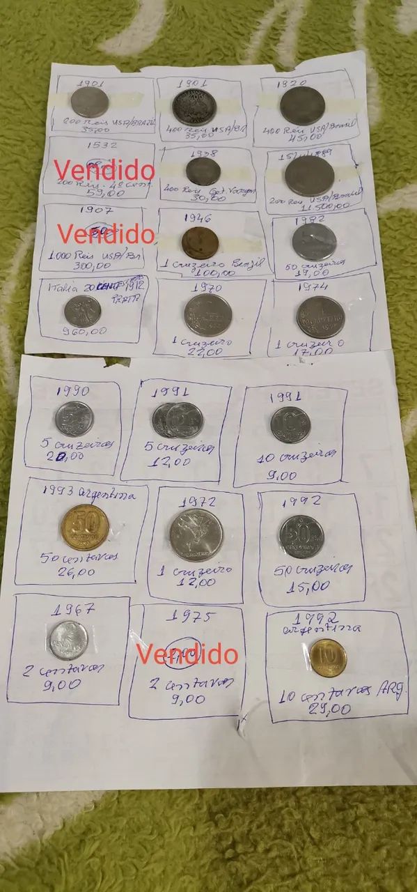 Moedas Antigas para Colecionadores 