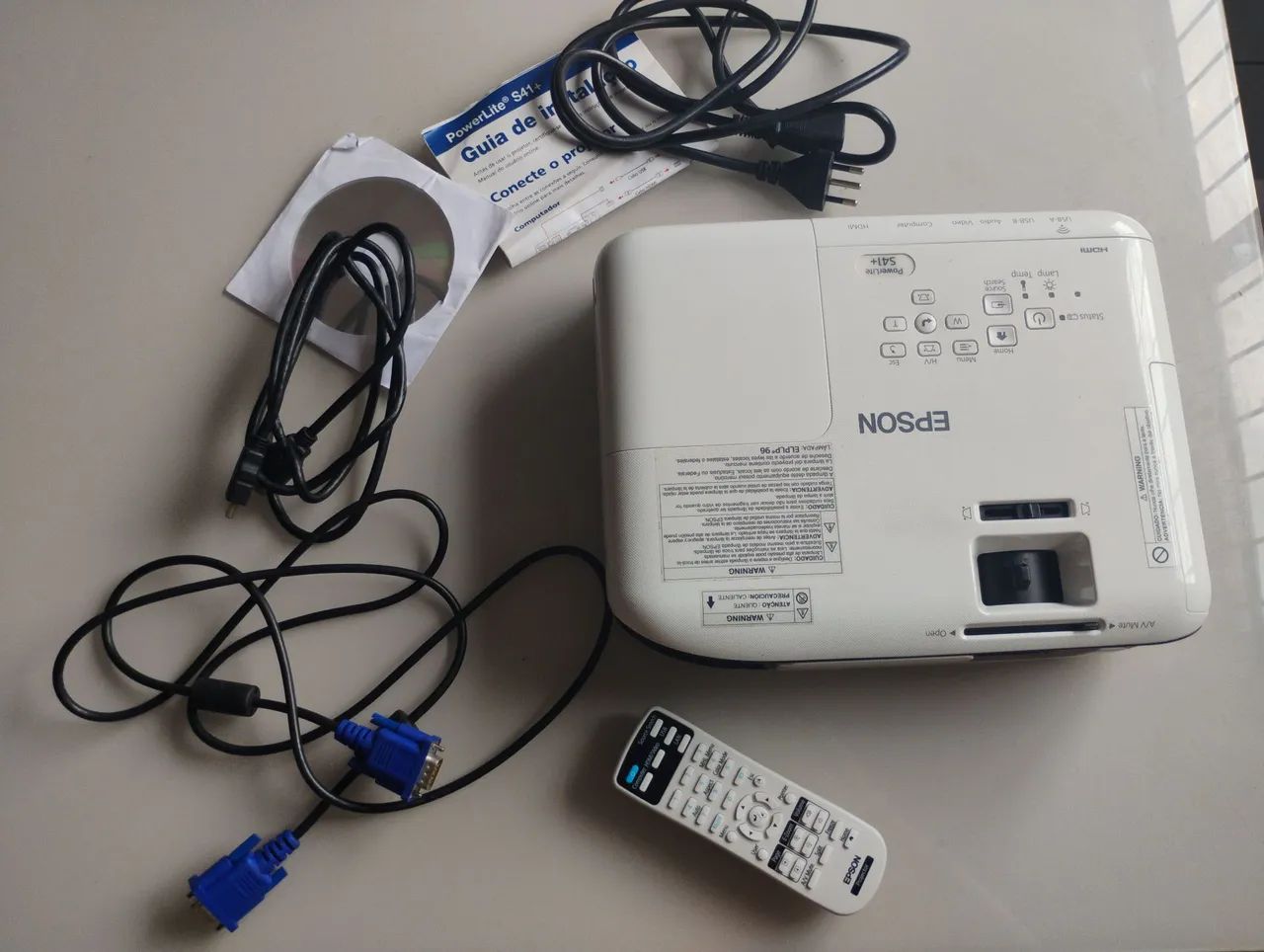 Projetor Epson PowerLite S41+ - Imagem Grande, Qualidade Profissional! - Foto 3