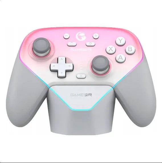 PRO CONTROLLER GAMESIR SUPER NOVA T4N WHITE C/ BASE DE CARREGAMENTO