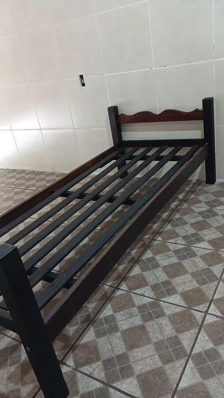 Cama de solteiro sucupira  - Foto 2