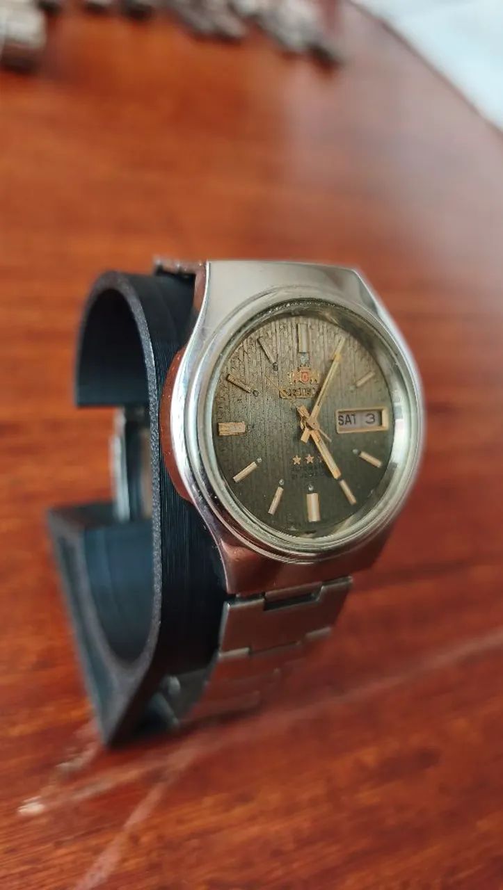Relógio Orient Automático Vintage Verde degradê com Rosé  - Foto 3