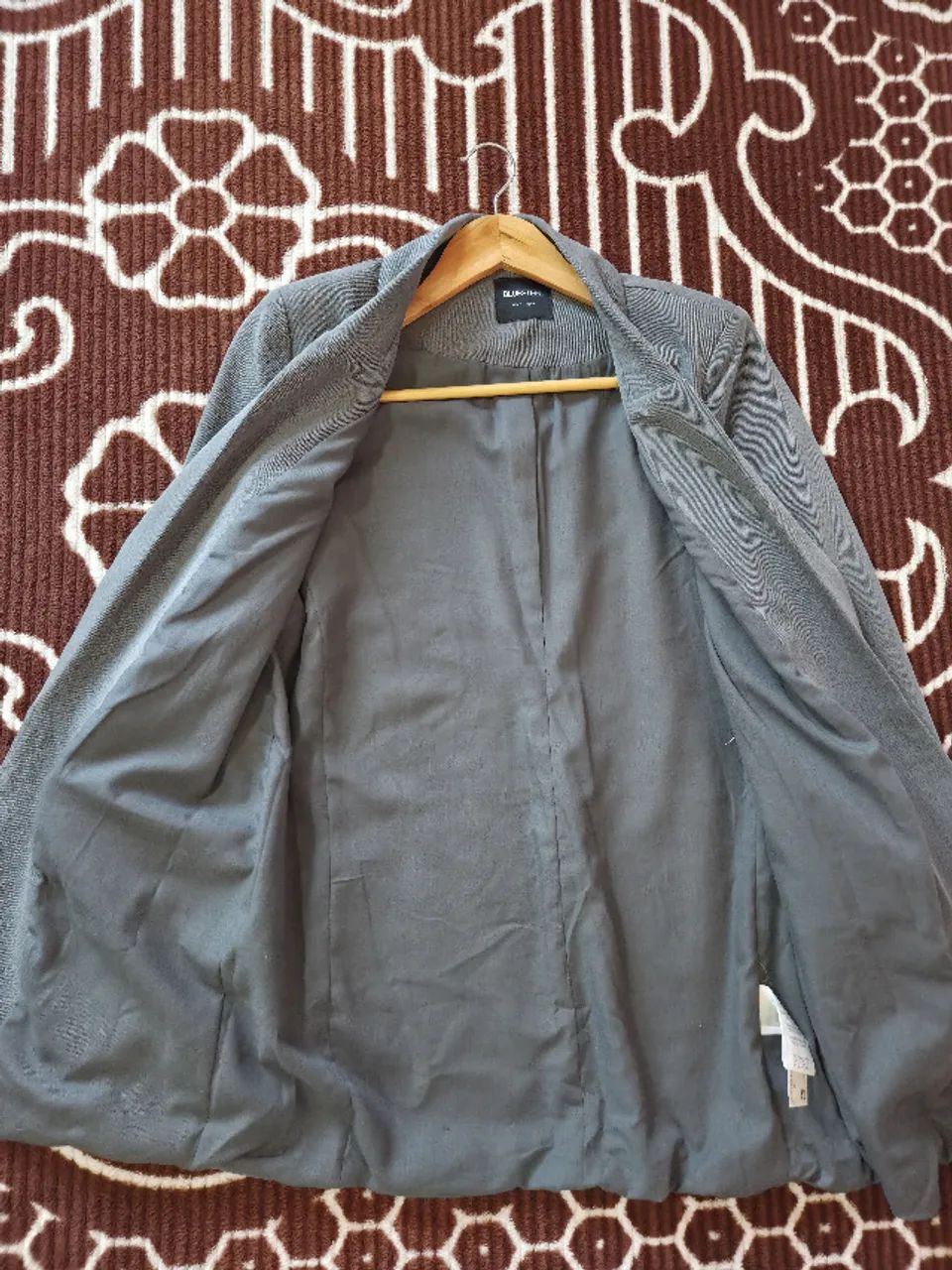Blazer Alfaiatado Cinza - Foto 4