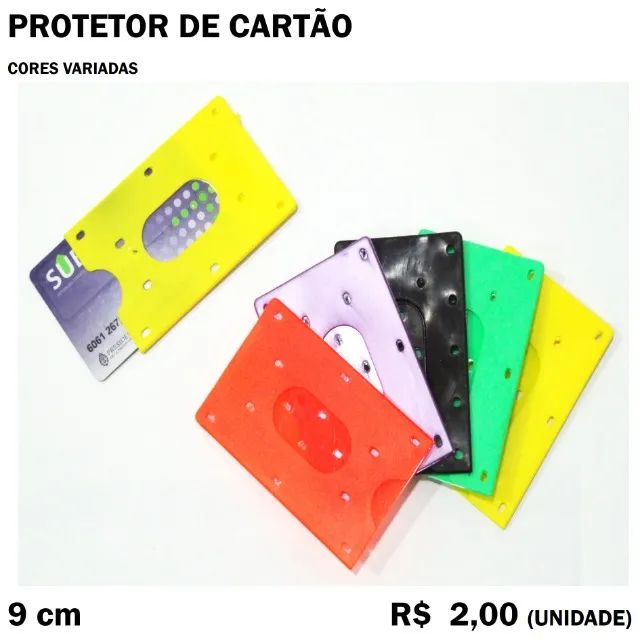 Protetor de Cartão - 5 Unidades