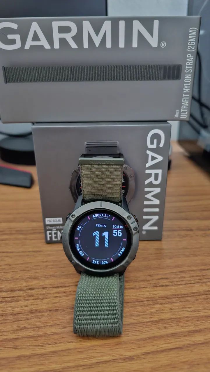 Relógio Garmin Fenix 6 Pro Solar - Foto 5