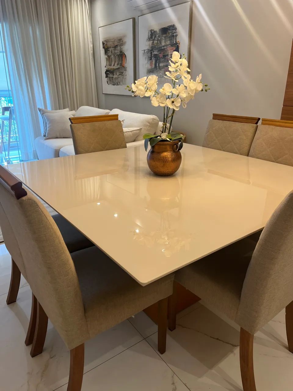 Vendo mesa Jantar Com cadeiras - Foto 4