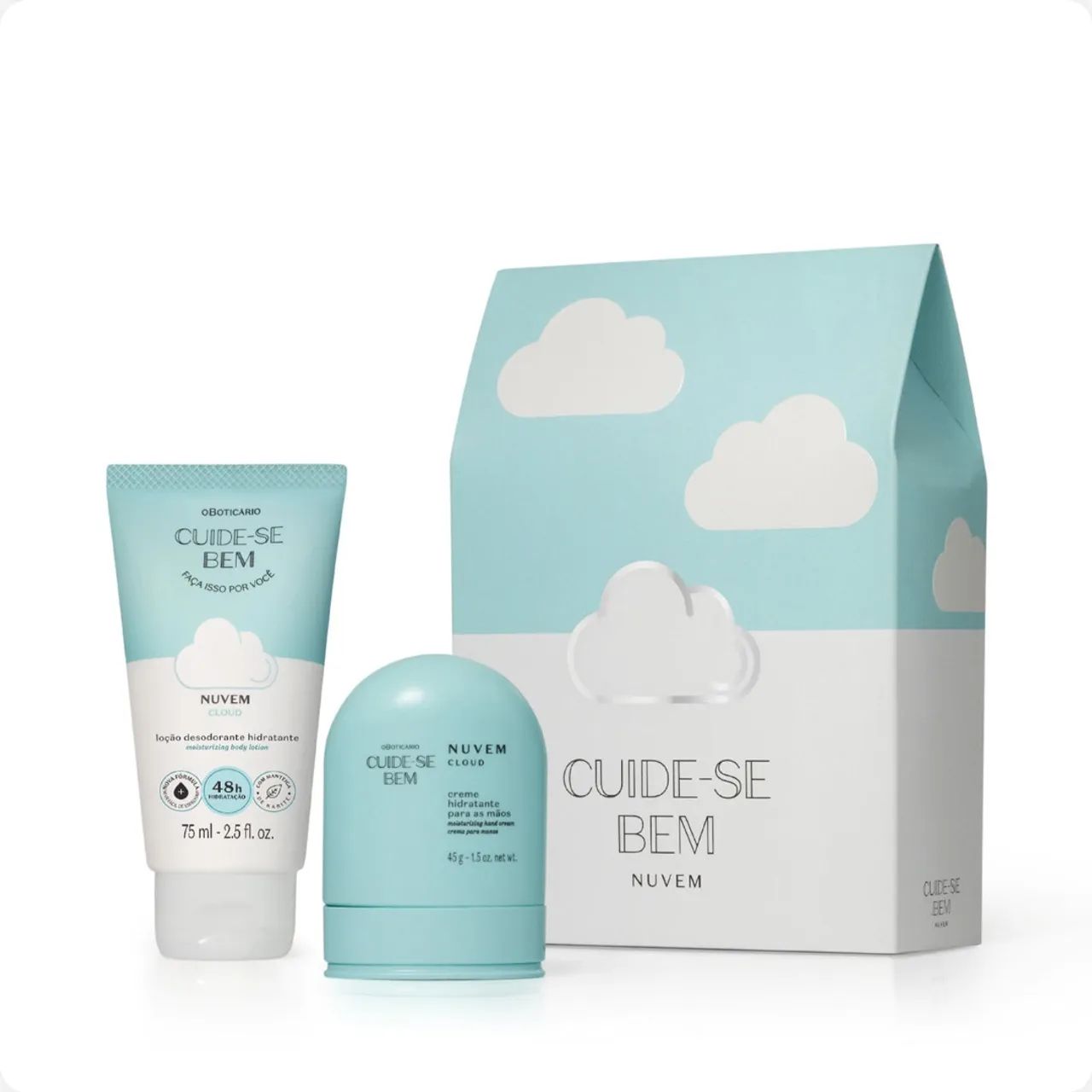 Kit Presente Cuide-se Bem Nuvem ( 2 itens)