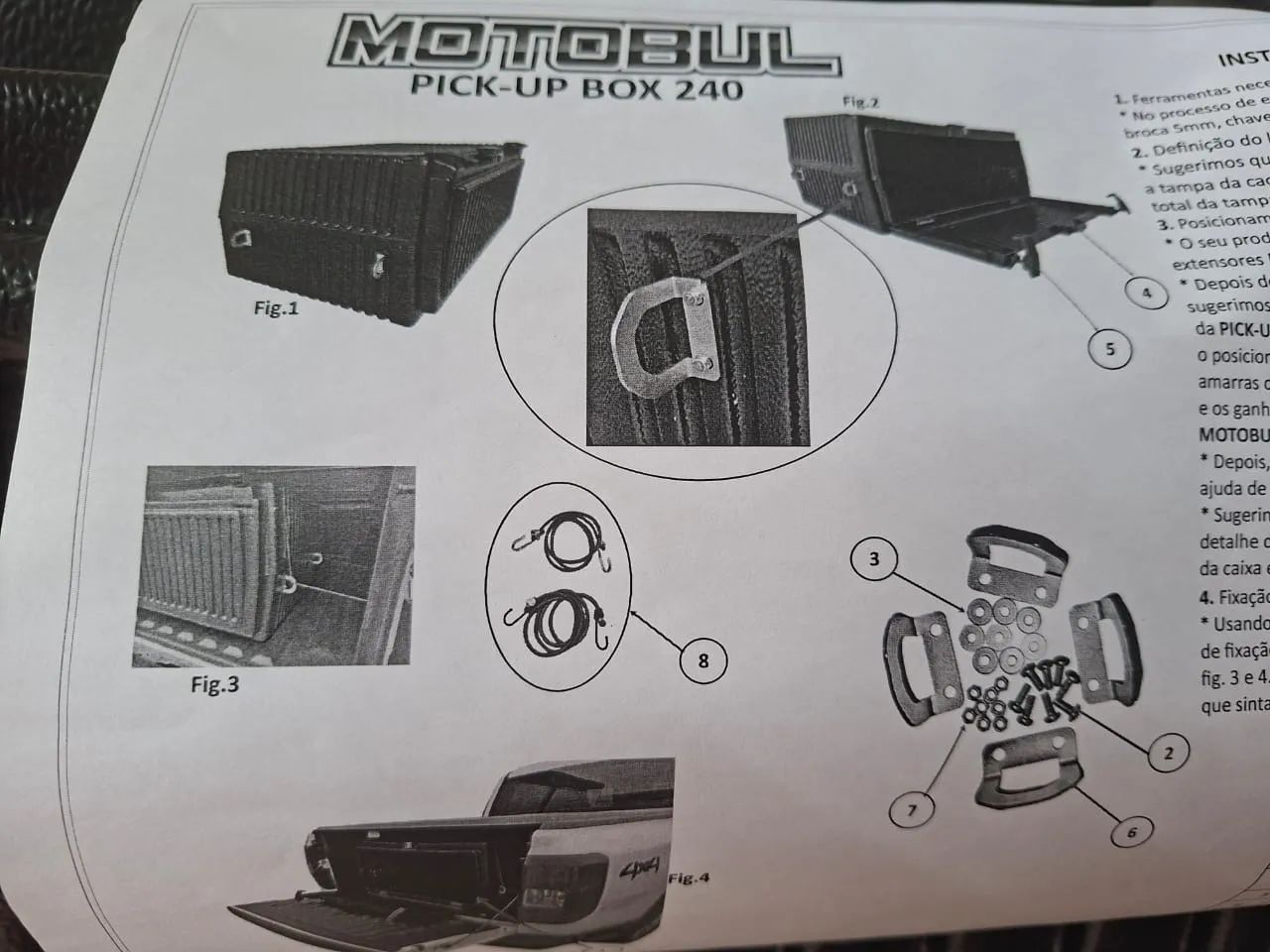 Bagageiro Motobul Pick Up 240 litros - Foto 4