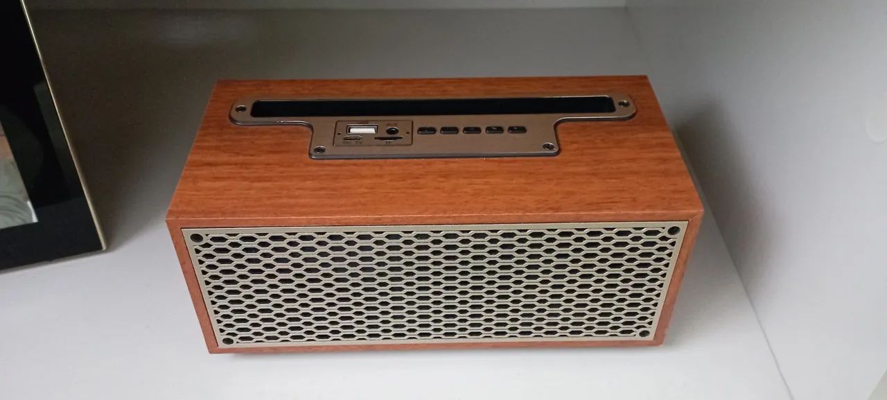 Mini caixa de som retrô (bluetooth). - Foto 2