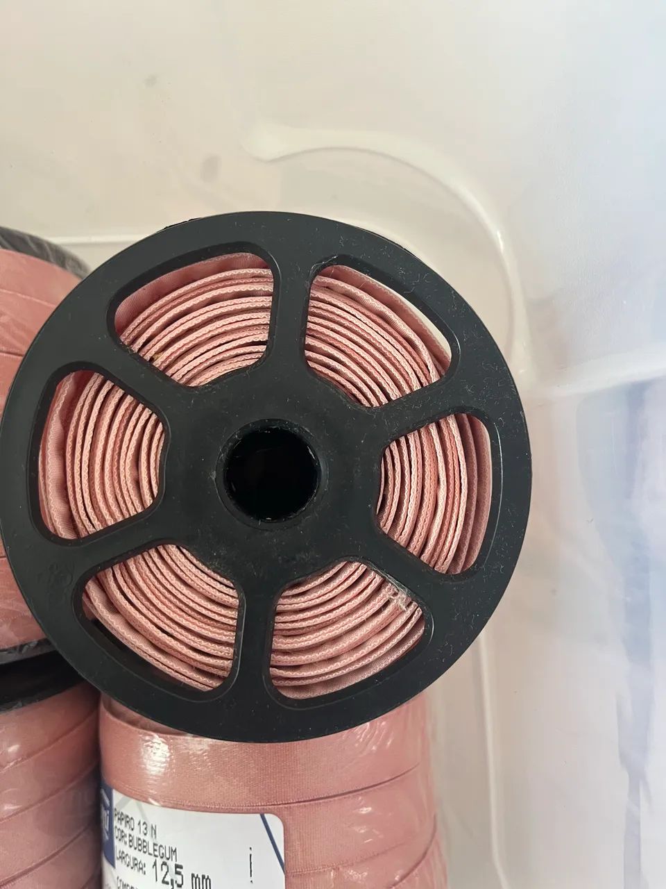 6 Rolos de elásticos para lingerie rosa  - Foto 2