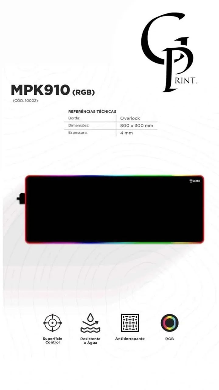 MOUSE PAD GAMER - CLANM - Foto 3
