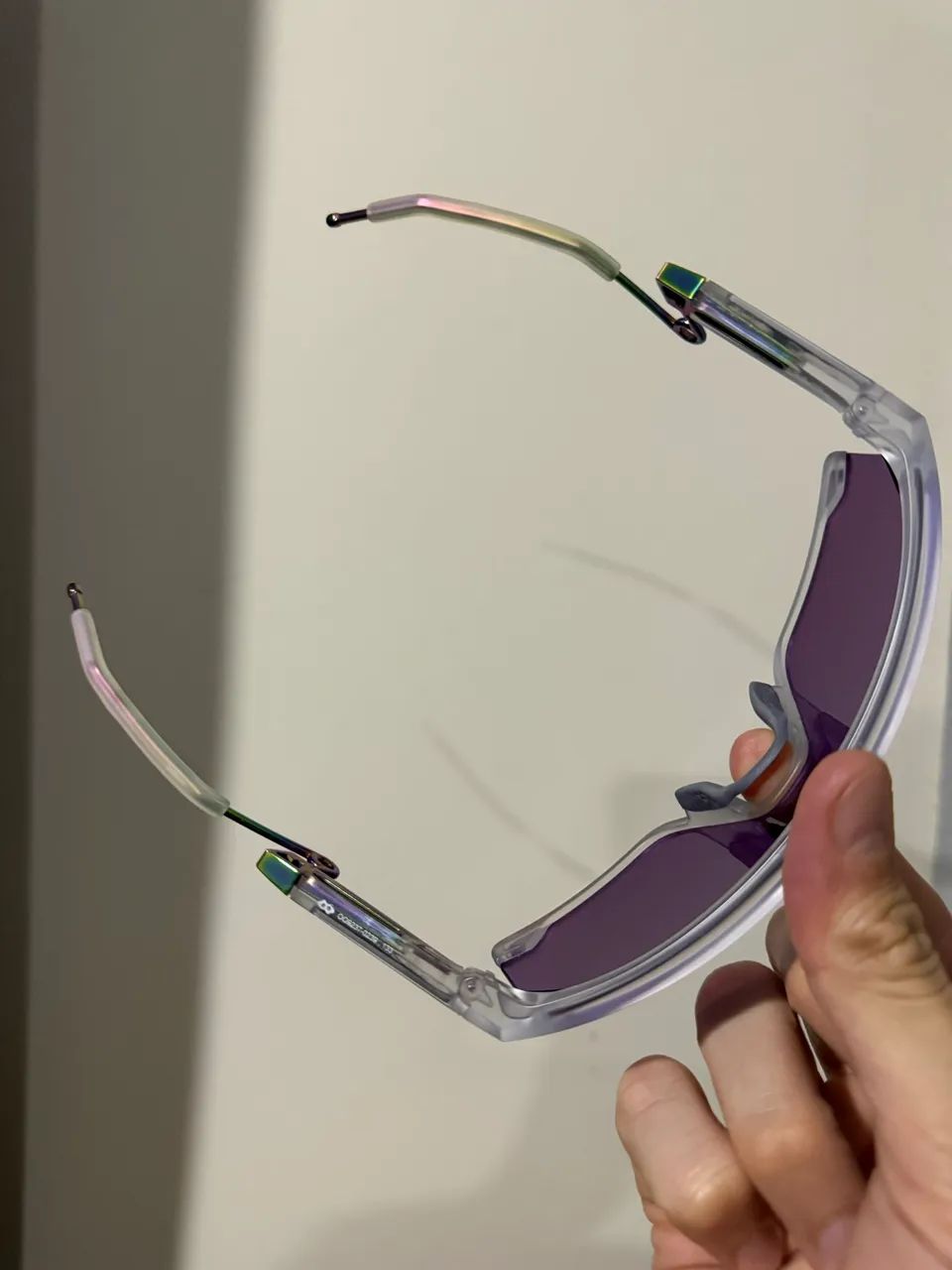 Óculos Oakley BXTR Metal Matte Clear Prizm Violet original - Foto 4