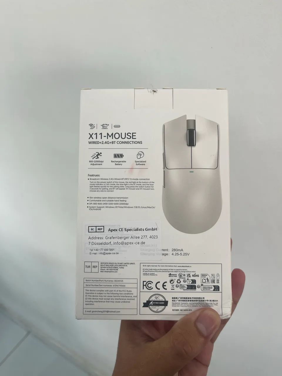 Mouse x11 preto attack shark - Foto 2