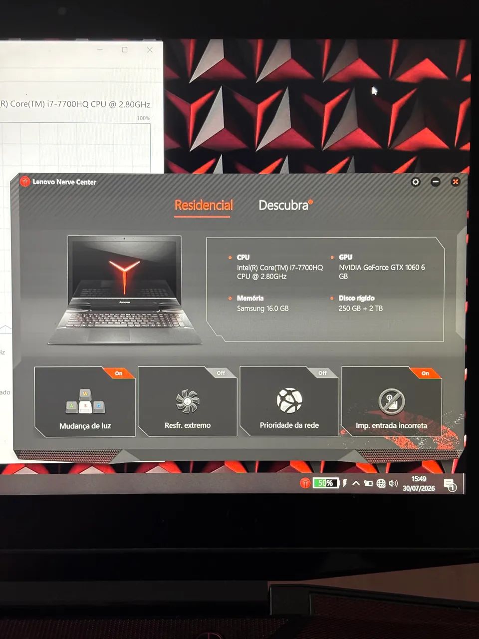 Notebook Gamer Lenovo Legion Y720 - Foto 4
