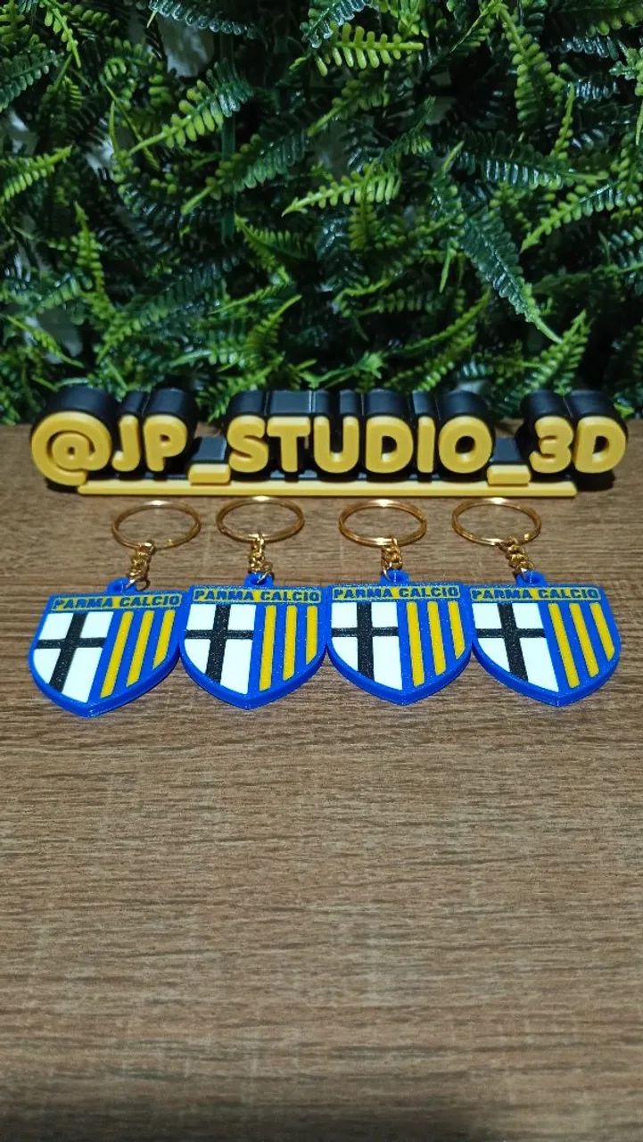 Kit 4 chaveiros do Parma Cálcio Clube Italiano - Foto 3