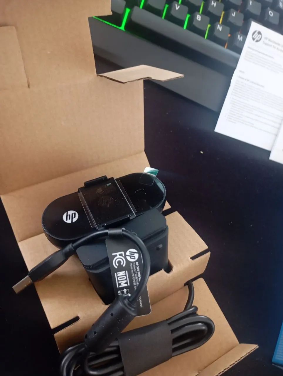 Kit Mouse e Webcam HP quase novo! - Foto 4