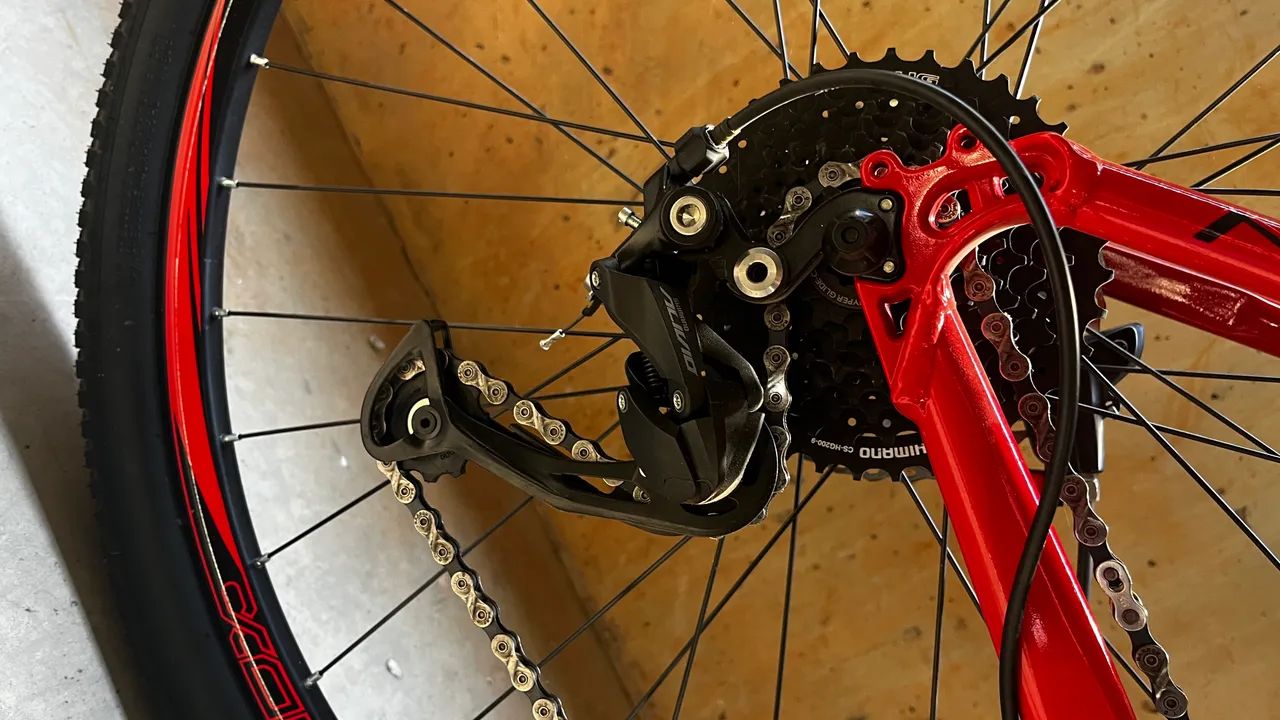 BICICLETA MTB A29 AUDAX HAVOK NX - PRETO/VERMELHO TAMANHO:17