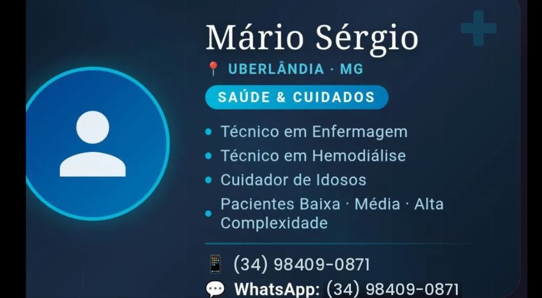Técnico de Enfermagem e Cuidador de idoso