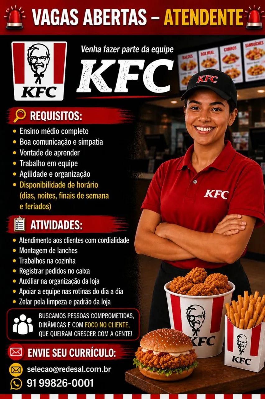 Atendente de fast food 