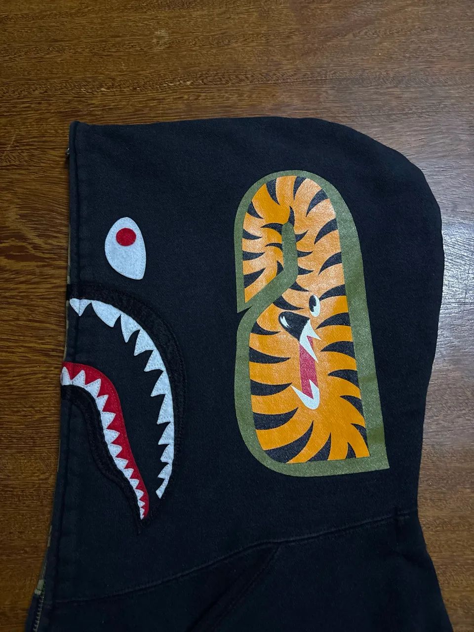 bape split shark full zip hoodie - Foto 4