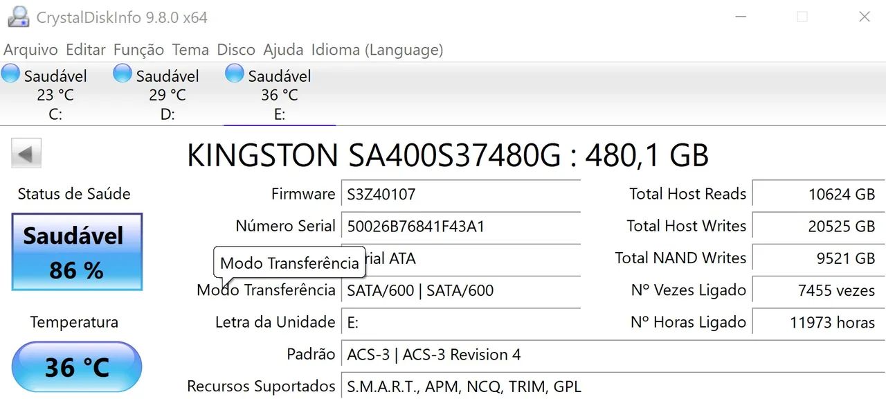 SSD Kingston 480GB - Foto 3