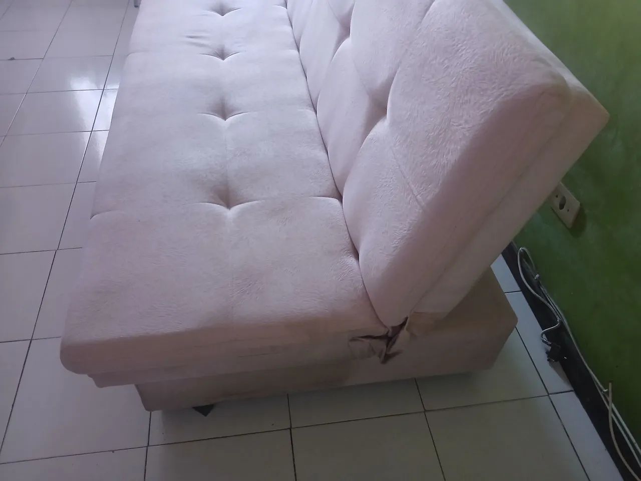SOFÁ CAMA 3 LUGARES ROSA  - Foto 2