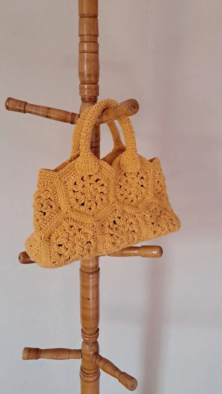 Bolsa de crochê Amarela/Mostarda