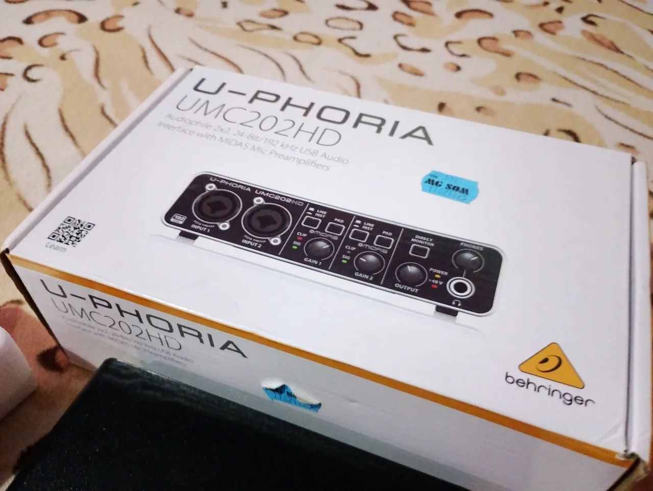 (Excelente estado) Interface de áudio USB Behringer U-Phoria UMC202HD, cor preta - Foto 5