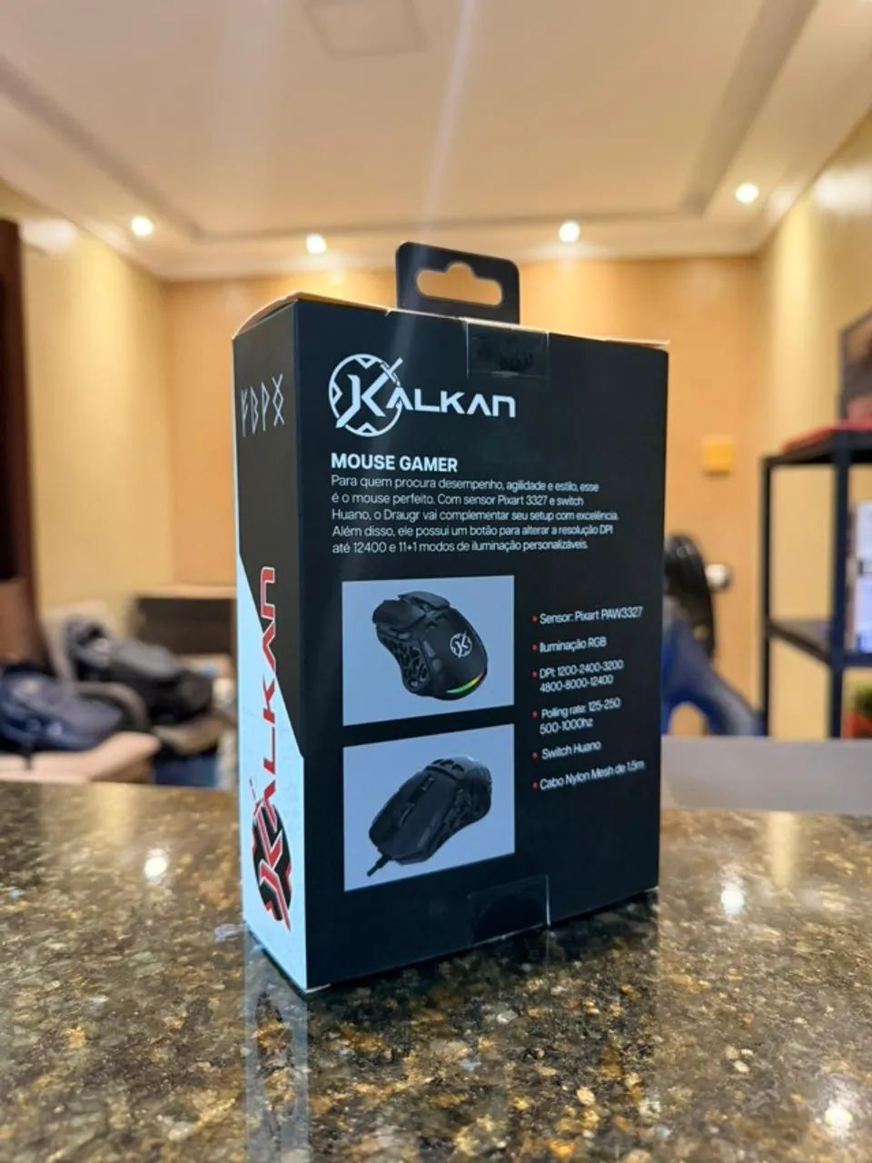 Mouse Gamer Kalkan Draugr Rgb - Foto 3