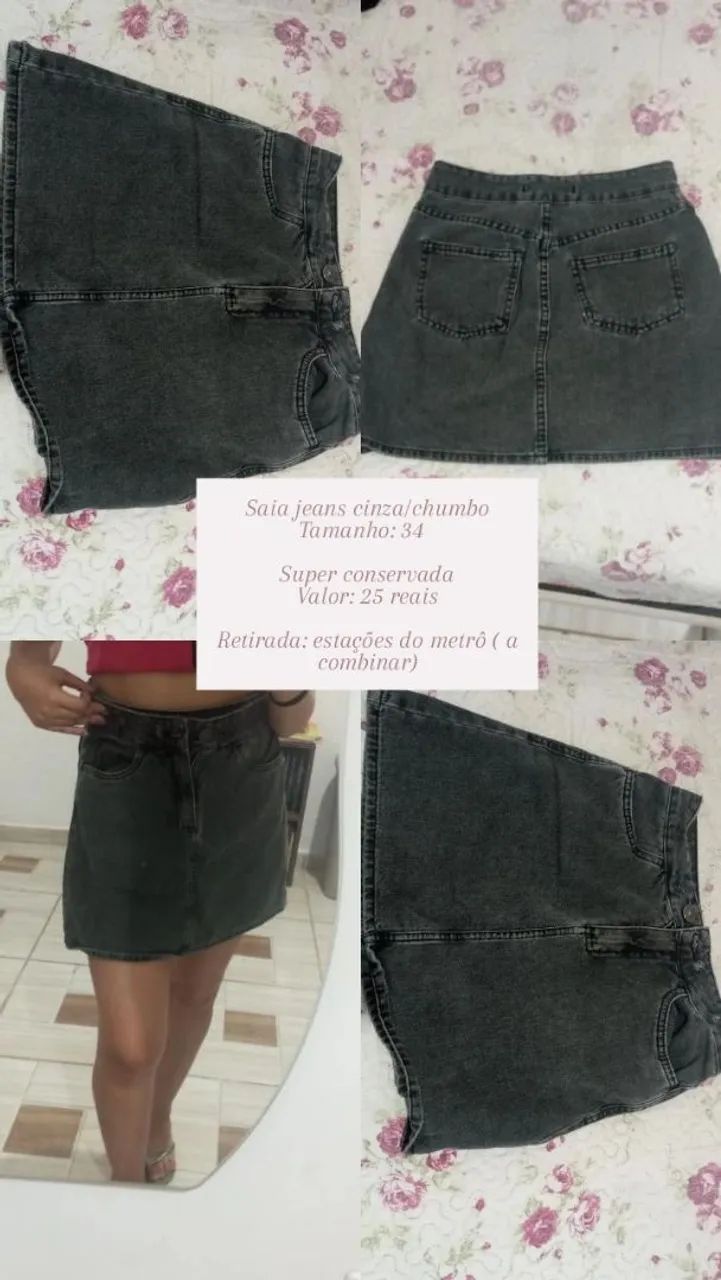 Saia jeans