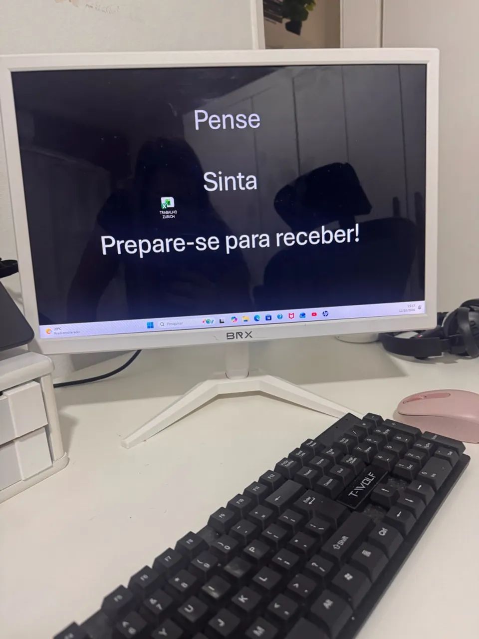 Monitor BRX LED 20 polegadas HDMI branco  - Foto 3