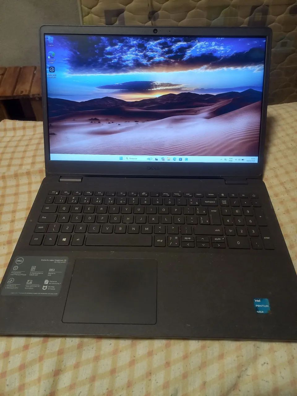 Notebook Dell 3500 pentiun gold 11a geração 