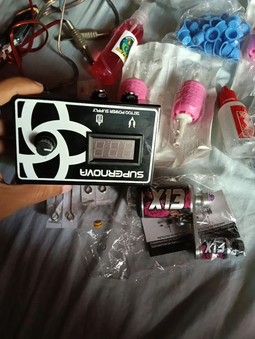 Máquina de tatuagem,kit completo 